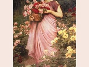 In a Garden of Roses by Richard Willes Maddox - Art Print