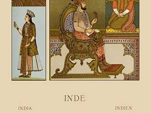 India Moguls by Auguste Racinet - Art Print