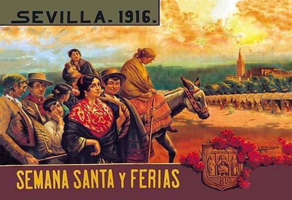 Sevilla Semania Santa y Ferias by N.C. Chilberg - Art Print