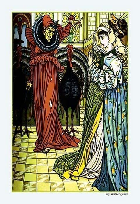 The Yellow Dwarf - The Sorcerer by Walter Crane - Art Print