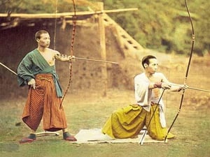 Two Men Practicing Archery - Art Print