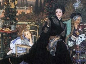 A Widow by James Tissot - Art Print