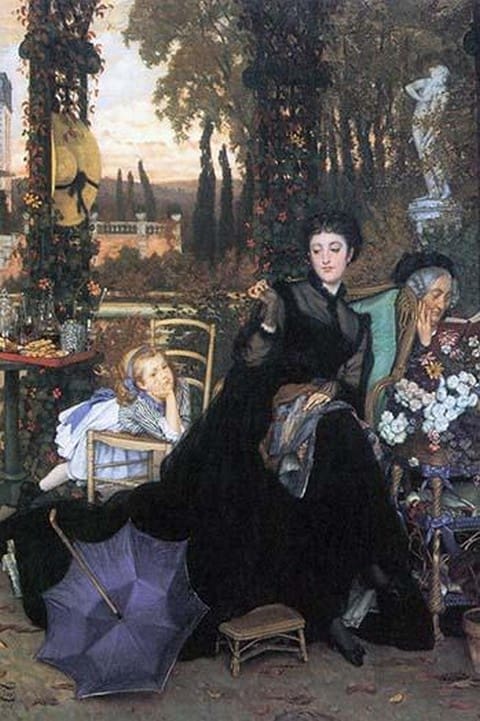 A Widow by James Tissot - Art Print