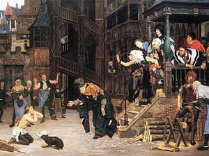 The Return of the prodigal son by James Tissot - Art Print