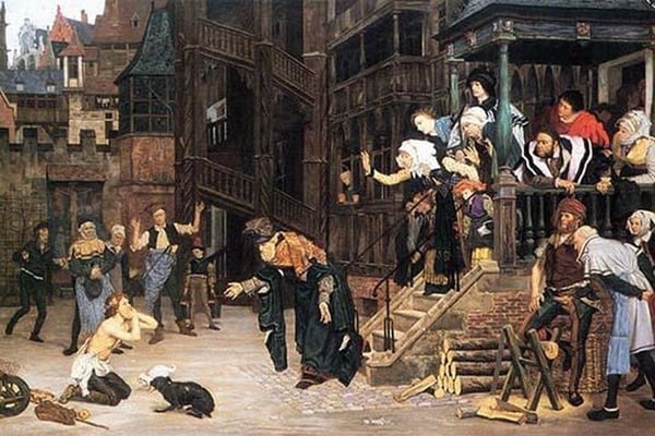 The Return of the prodigal son by James Tissot - Art Print