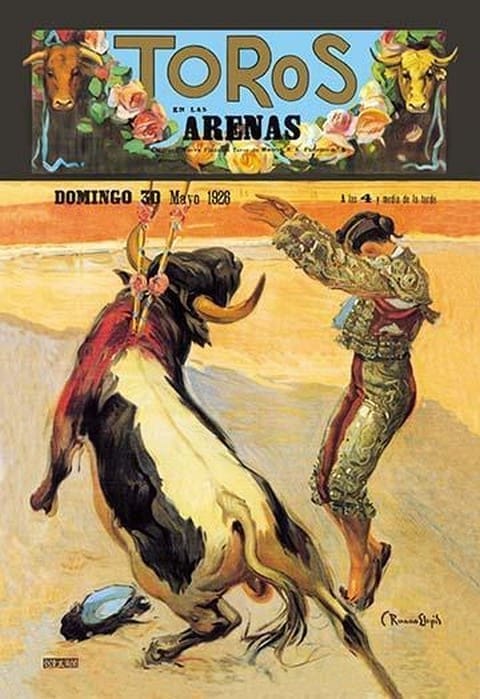 Barcelona: Toros en las Arenas by A. Gual - Art Print