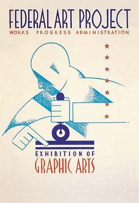 Federal Art Project: Exhibition of Graphic Arts by WPA - Art Print