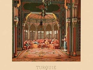A Turkish Interior by Auguste Racinet - Art Print