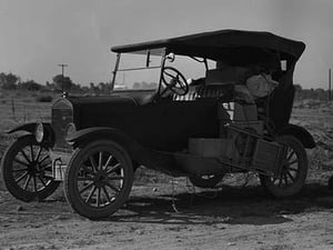 Home on Wheels for Migrants by Dorothea Lange - Art Print