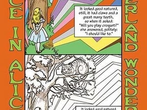 Alice in Wonderland: Alice and the Cheshire Cat - Color Me! by John Tenniel - Art Print