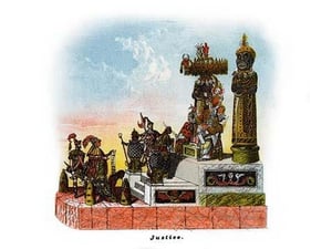 Justice - Mardi Gras Parade Float Design - Art Print