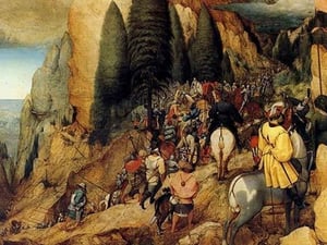 Conversion of St.Paul - Complete by Pieter the Elder Brueghel - Art Print
