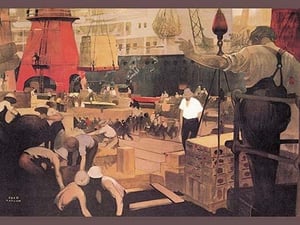 Empire Builders: Loading and Unloading Cargo by Fred Taylor - Art Print