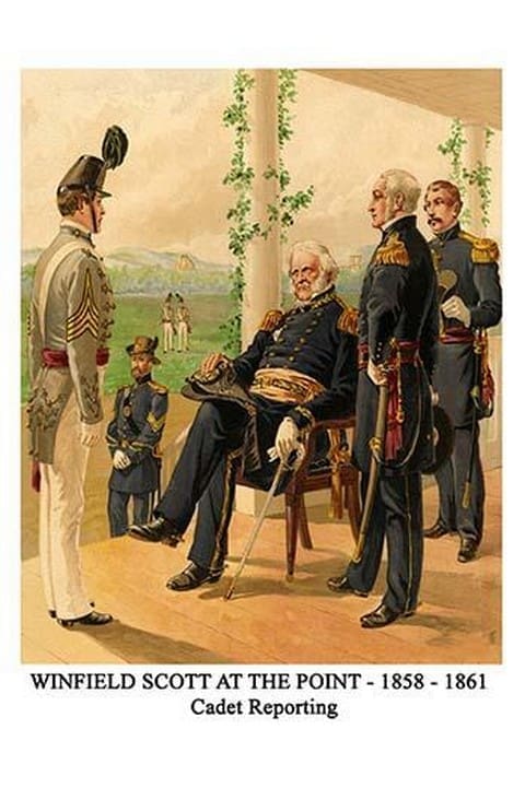 Winfield Scott At The Point - 1858 - 1861 - Cadet Reporting By Henry Alexander Ogden - Art Print