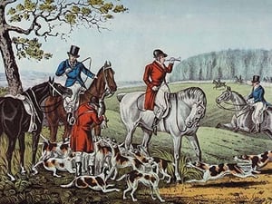 Fox Hunt by Nathaniel Currier - Art Print