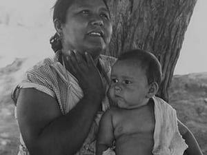 Mexican mother in California. by Dorothea Lange - Art Print