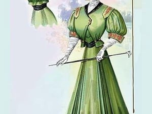 Le Costume Royals: Stylish Emerald - Art Print