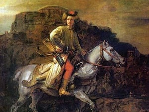 The Polish Rider by Rembrandt Van Rijn - Art Print