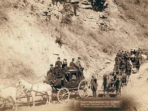 Omaha Board of Trade in Mountains near Deadwood by John C.H. Grabill - Art Print