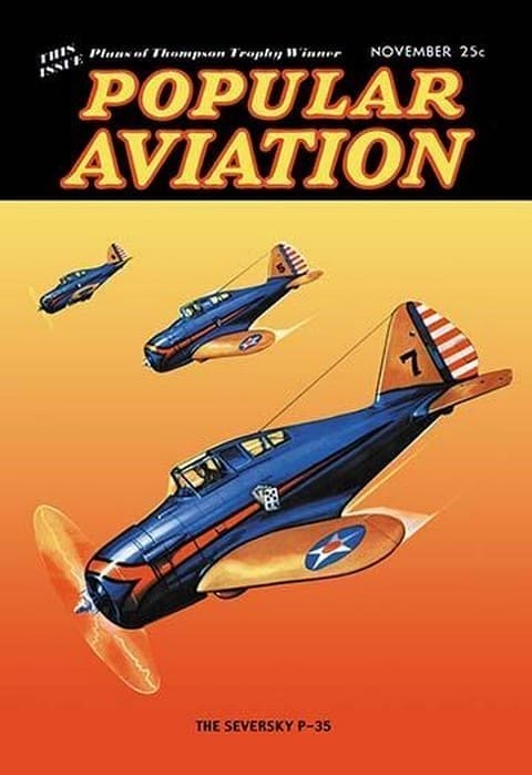 The Seversky P-35 by Herman R. Bollin - Art Print