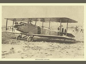 American Mail Airplane - Art Print