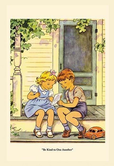 Be Kind to One Another by Kay Draper - Art Print