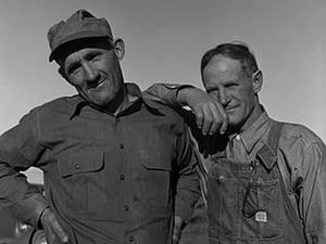 Heads of families on the Mineral King cooperative farm. by Dorothea Lange - Art Print