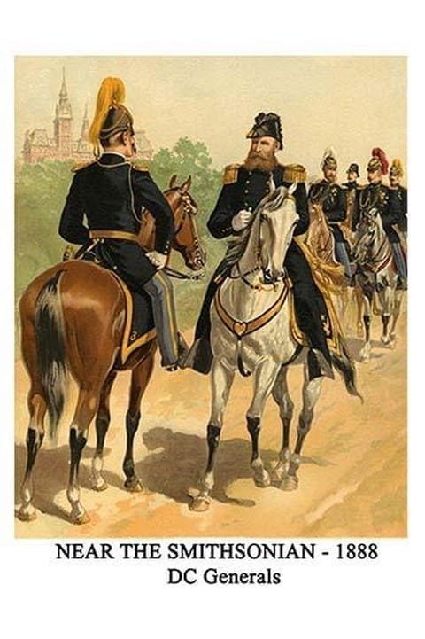 Near The Smithsonian - 1888 - Dc Generals By Henry Alexander Ogden - Art Print