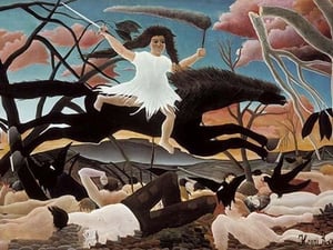 War by Henri Rousseau - Art Print