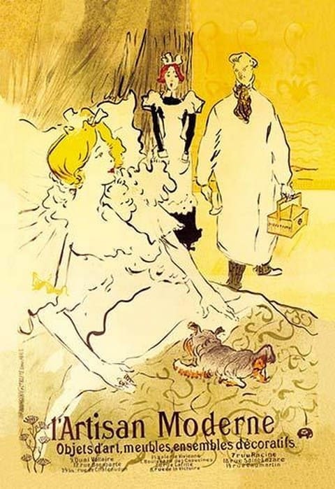 L' Artisan Moderne by Henri de Toulouse-Lautrec - Art Print