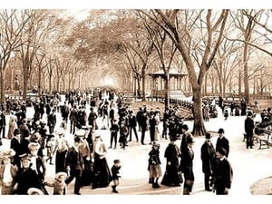Central Park: Panoramic View of the Mall