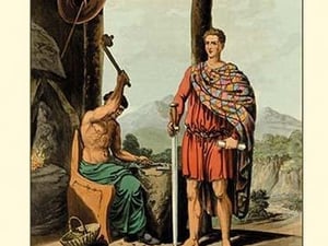 A Romanised Briton and a Feryllt - Art Print