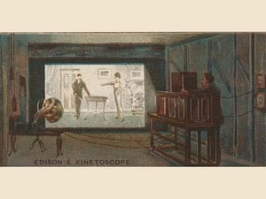 Edison's Kinetoscope - Art Print