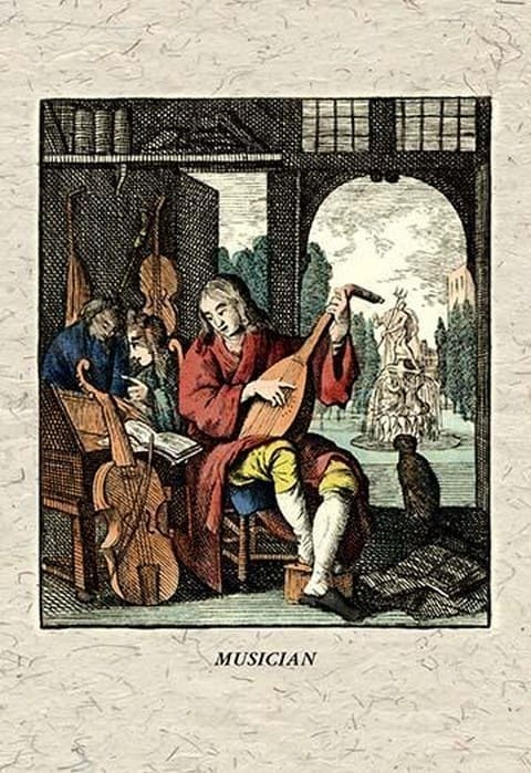 Musician by J. A. C. Lohr - Art Print