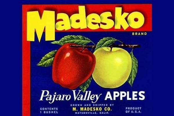 Madesko Brand Pajaro Valley Apples - Art Print