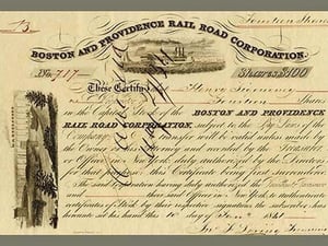 Boston and Providence Rail Road Corporation - Art Print