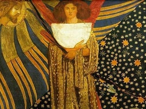 Dante's Amore by Dante Gabriel Rossetti - Art Print