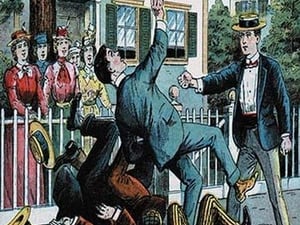 A Punch Sends Them Sprawling - Art Print