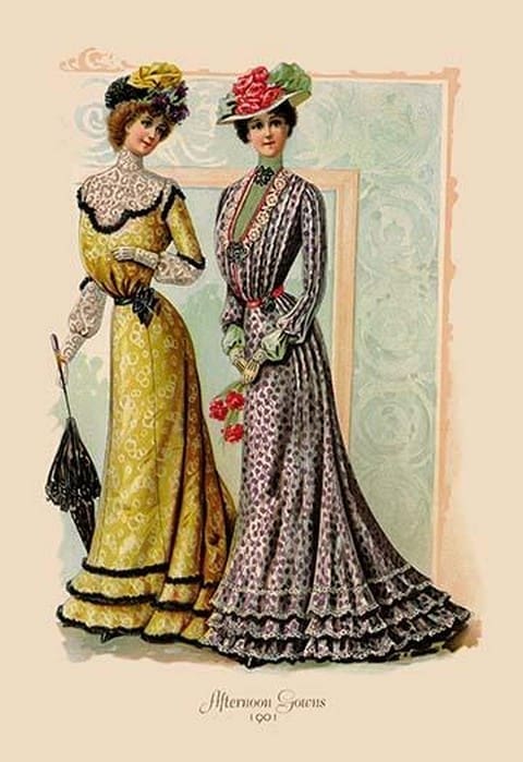 Afternoon Gowns #2 - Art Print