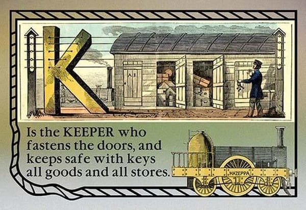 K is the Keeper - Art Print
