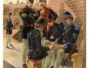 Fort R&R - 1851 - 1854 - Checkers For All Branches By Henry Alexander Ogden - Art Print