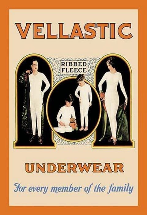 Vellastic Ribbed Fleece Underwear - Art Print