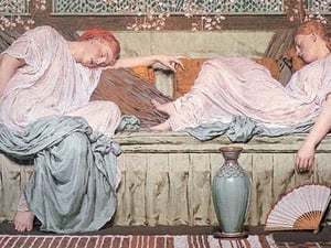Apples by Albert Joseph Moore - Art Print