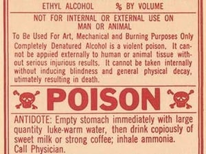 Completely Denatured Alcohol - Art Print