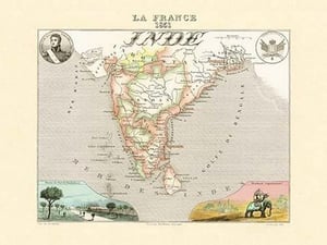 Inde Francaise by Par M. Vuillemin - Art Print