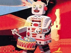 Musical Drummer Robot - Art Print