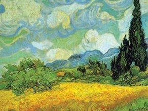 Cypresses by Vincent van Gogh - Art Print