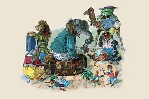 The Next thing they had to do was to Start Packing by G.H. Thompson - Art Print