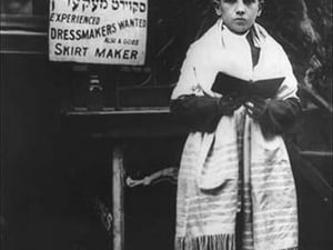 Young man in Tallit (prayer shawl) by Bains News Service - Art Print