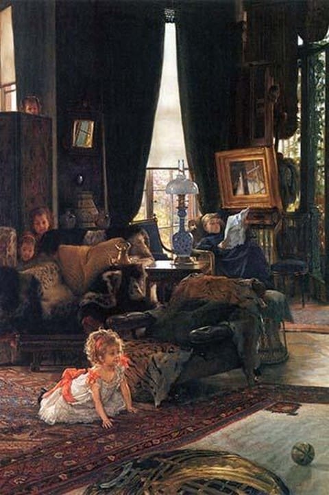 Hide-and-seek by James Tissot - Art Print